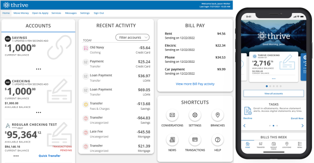 composable dashboard home page on PC and mobile