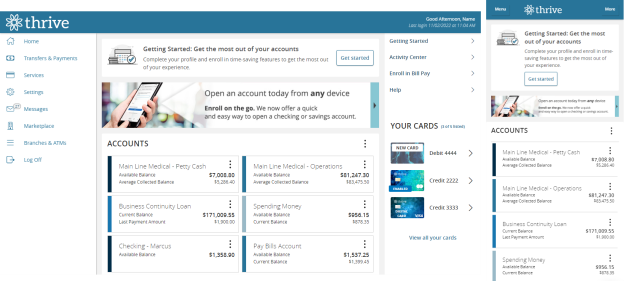 legacy home page format on PC and mobile