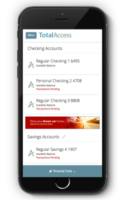Account tile mobile