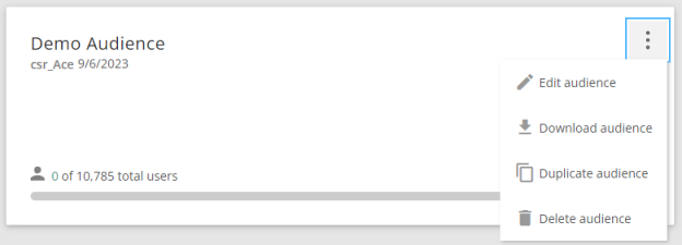audience card download