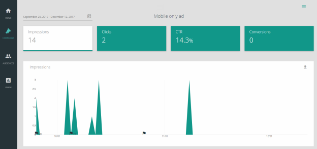 Campaign results conversions