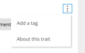 trait menu options
